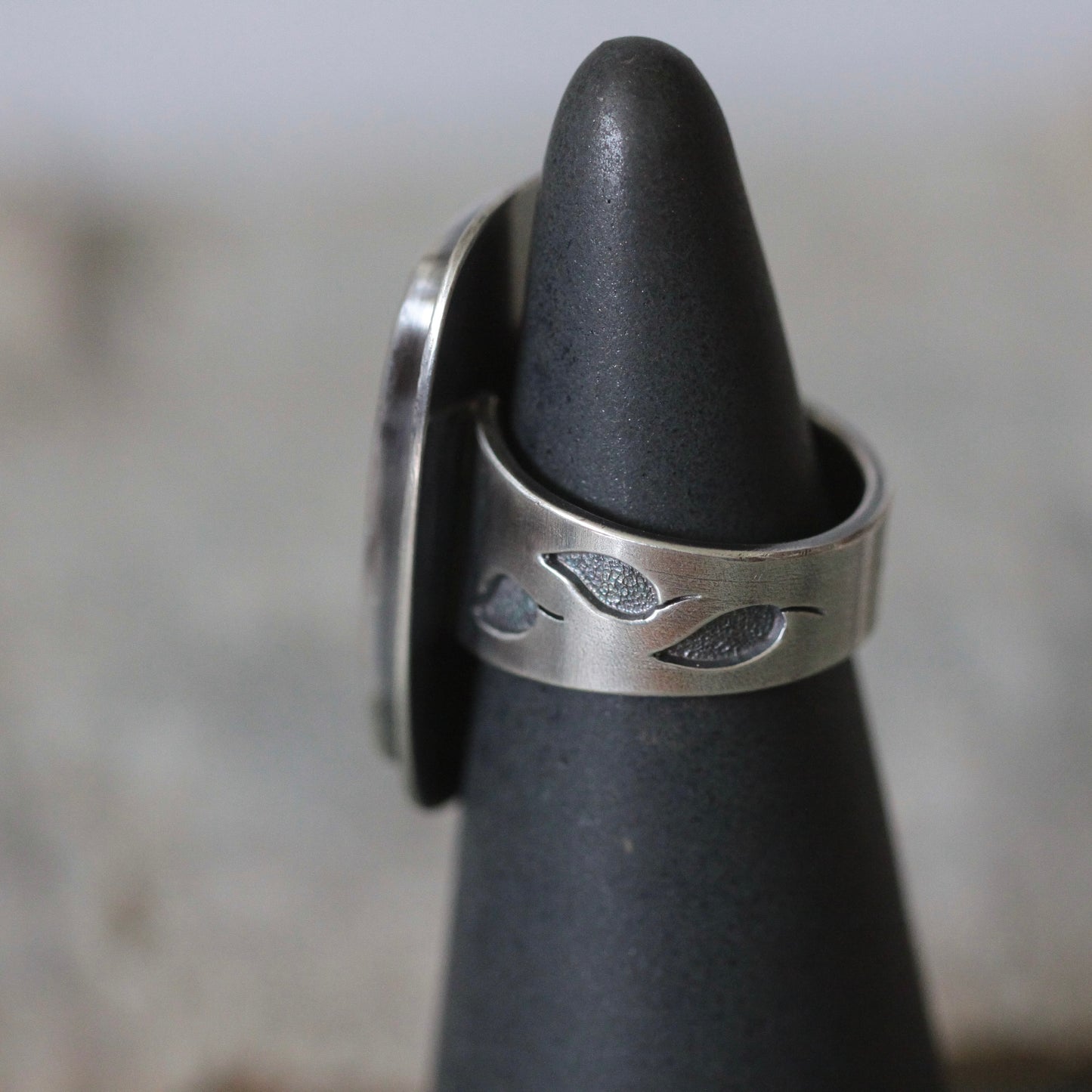 Montana Agate Sterling Silver Ring Sz 8.5-9 Free Shipping